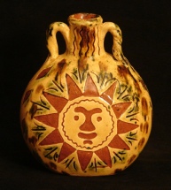pilgrim flask, sun