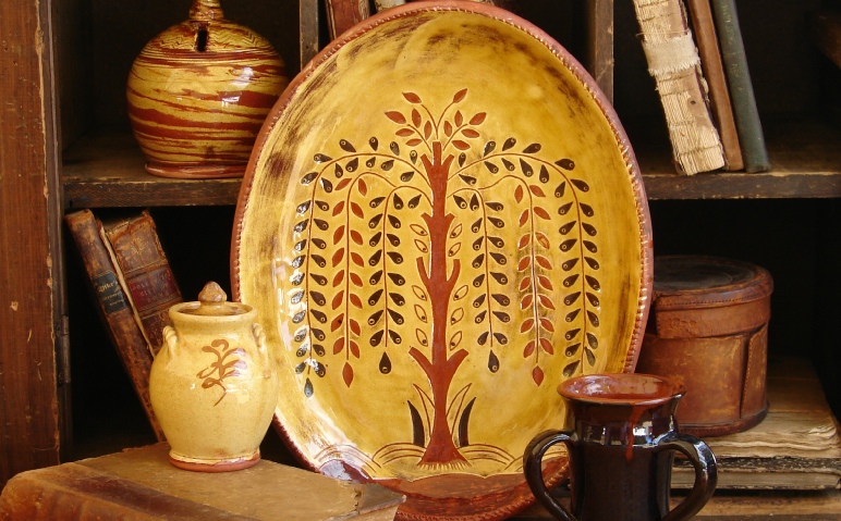 Kulina Folk Art platters, chargers and trenchers