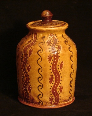 jar, squiggles and dots