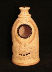 redware salt cellar front